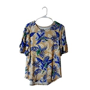 Cupio Floral Print Women's Top NWT